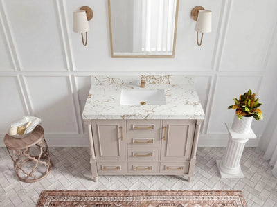 Aberdeen 48 in. W x 22 in. D Single Sink Bathroom Vanity - Willow Bath and Vanity