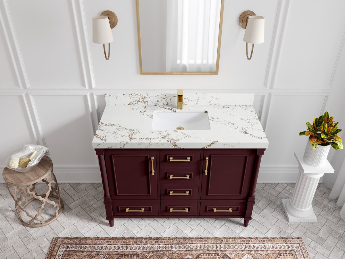 Aberdeen 48 in. W x 22 in. D Single Sink Bathroom Vanity - Willow Bath and Vanity
