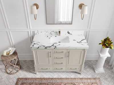 Aberdeen 48 in. W x 22 in. D Single Sink Bathroom Vanity - Willow Bath and Vanity