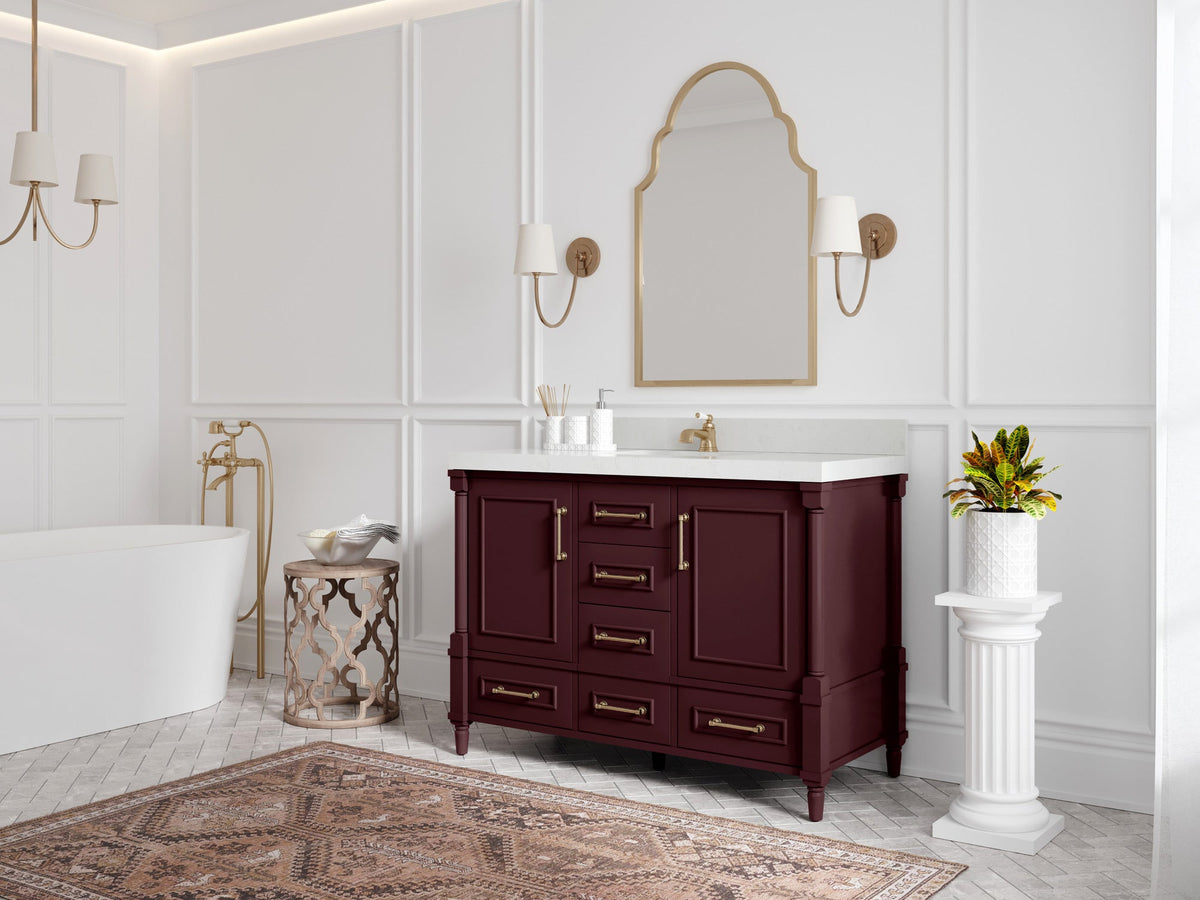 Aberdeen 48 in. W x 22 in. D Single Sink Bathroom Vanity - Willow Bath and Vanity