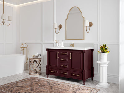Aberdeen 48 in. W x 22 in. D Single Sink Bathroom Vanity - Willow Bath and Vanity