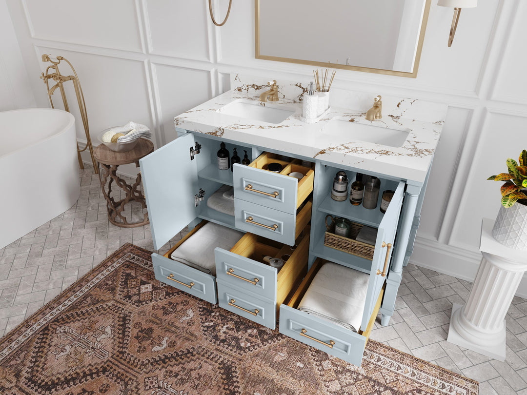 Aberdeen 48 in. W x 22 in. D Single Sink Bathroom Vanity - Willow Bath and Vanity