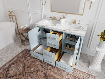 Aberdeen 48 in. W x 22 in. D Single Sink Bathroom Vanity - Willow Bath and Vanity