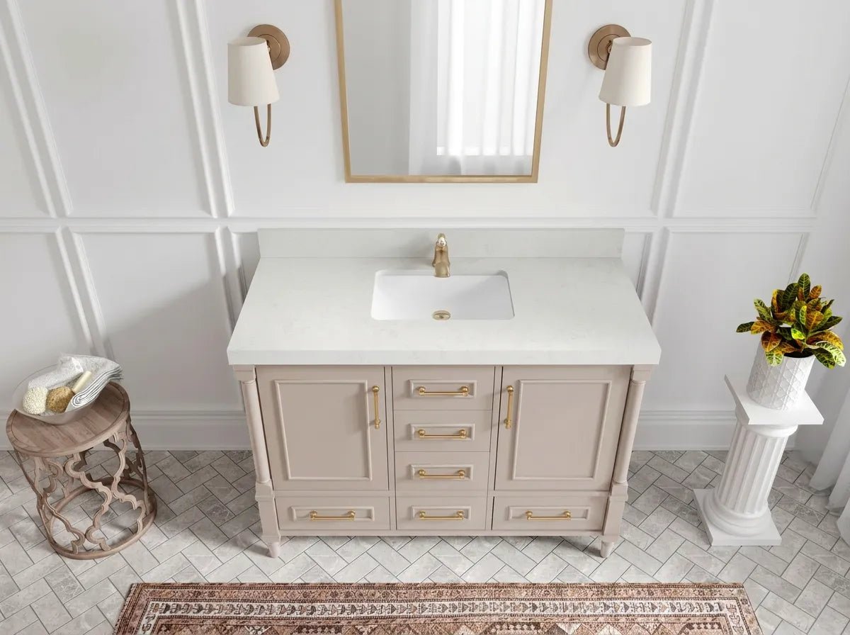 Aberdeen 48 in. W x 22 in. D Single Sink Bathroom Vanity - Willow Bath and Vanity