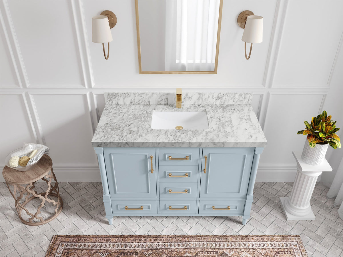 Aberdeen 48 in. W x 22 in. D Single Sink Bathroom Vanity - Willow Bath and Vanity