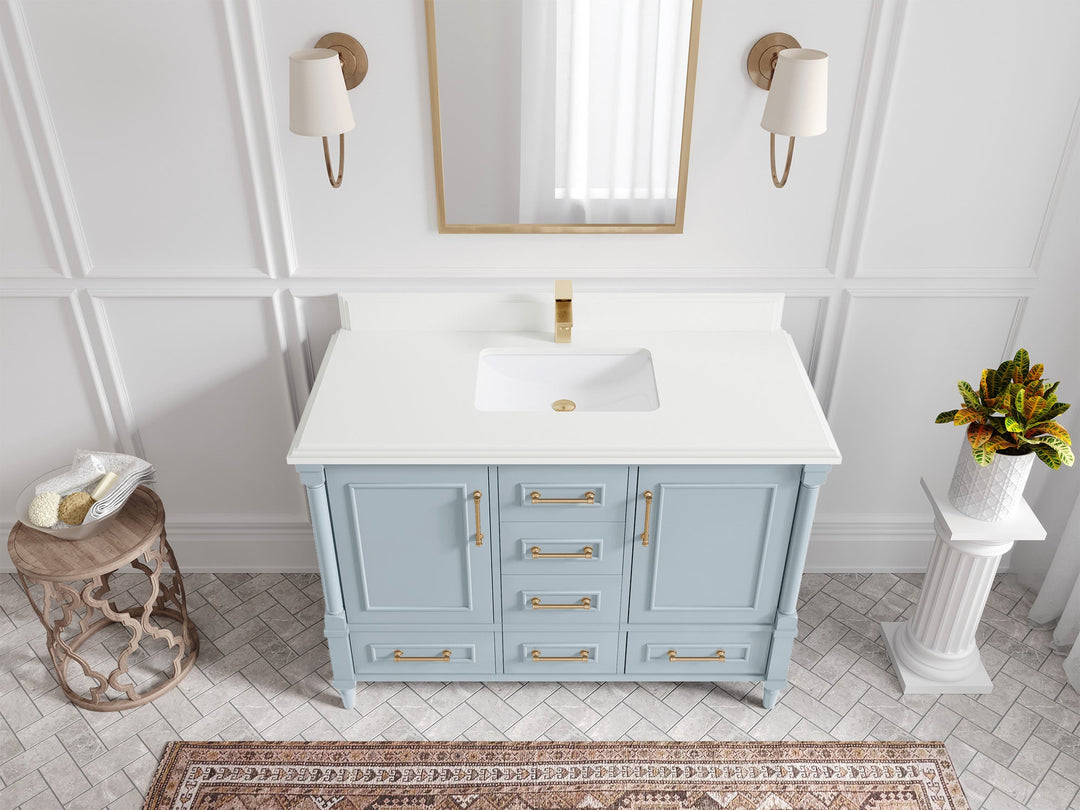 Aberdeen 48 in. W x 22 in. D Single Sink Bathroom Vanity - Willow Bath and Vanity