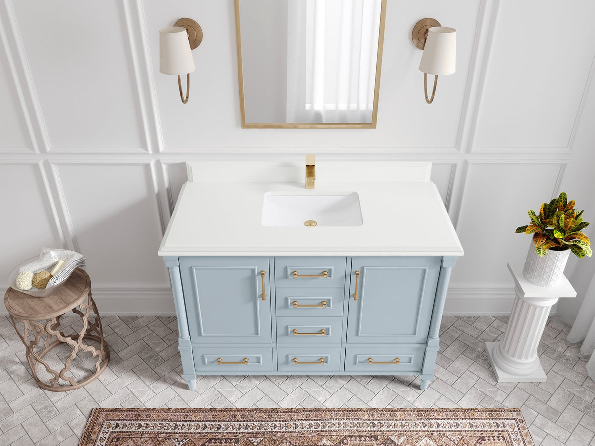 Aberdeen 48 in. W x 22 in. D Single Sink Bathroom Vanity - Willow Bath and Vanity