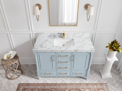 Aberdeen 48 in. W x 22 in. D Single Sink Bathroom Vanity - Willow Bath and Vanity