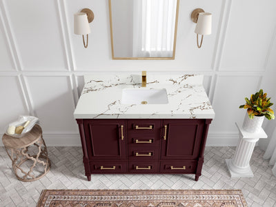 Aberdeen 48 in. W x 22 in. D Single Sink Bathroom Vanity - Willow Bath and Vanity
