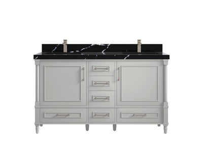 Aberdeen 60 in. W x 22 in. D Double Sink Bathroom Vanity - Willow Bath and Vanity