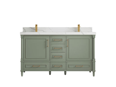 Aberdeen 60 in. W x 22 in. D Double Sink Bathroom Vanity - Willow Bath and Vanity