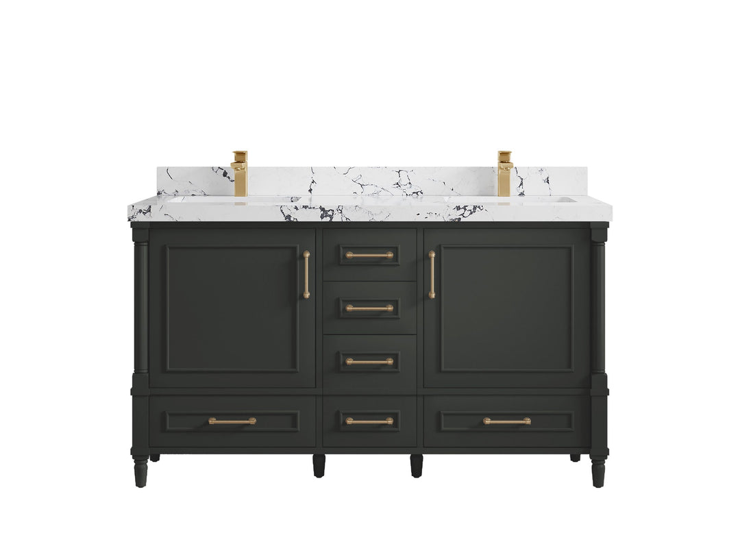 Aberdeen 60 in. W x 22 in. D Double Sink Bathroom Vanity - Willow Bath and Vanity