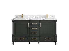 Aberdeen 60 in. W x 22 in. D Double Sink Bathroom Vanity - photo 38