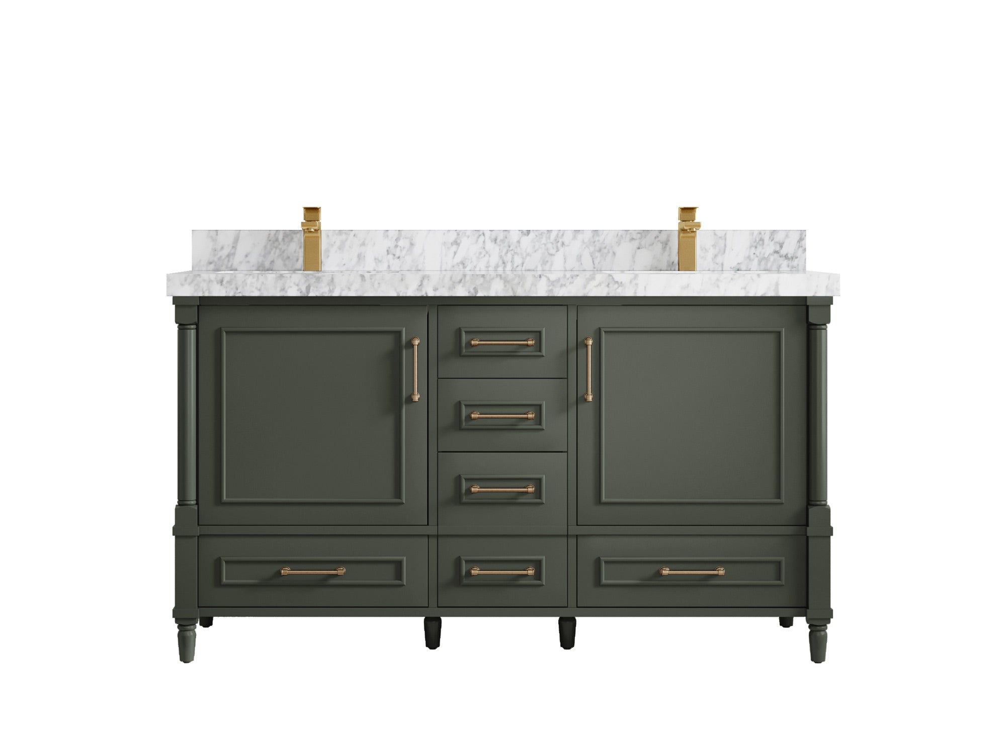 Aberdeen 60 in. W x 22 in. D Double Sink Bathroom Vanity - Willow Bath and Vanity