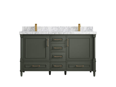 Aberdeen 60 in. W x 22 in. D Double Sink Bathroom Vanity - Willow Bath and Vanity