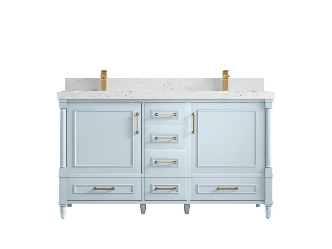 Aberdeen 60 in. W x 22 in. D Double Sink Bathroom Vanity - Willow Bath and Vanity