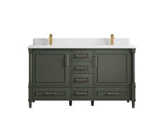 Aberdeen 60 in. W x 22 in. D Double Sink Bathroom Vanity - photo 24