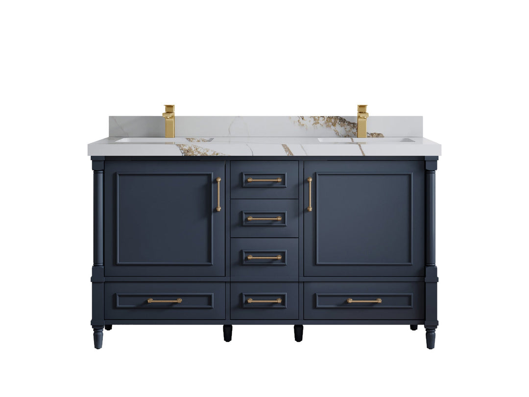 Aberdeen 60 in. W x 22 in. D Double Sink Bathroom Vanity - Willow Bath and Vanity