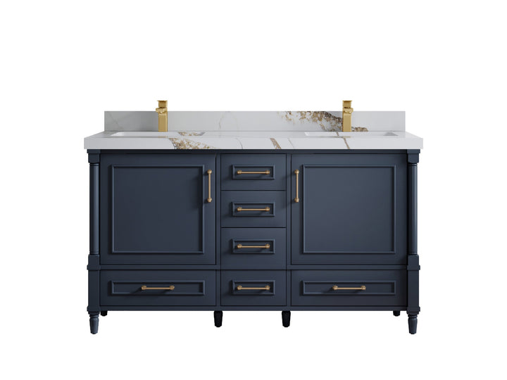 Aberdeen 60 in. W x 22 in. D Double Sink Bathroom Vanity - photo 16