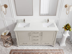 Aberdeen 60 in. W x 22 in. D Double Sink Bathroom Vanity - photo 26