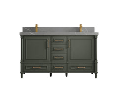 Aberdeen 60 in. W x 22 in. D Double Sink Bathroom Vanity - photo 32
