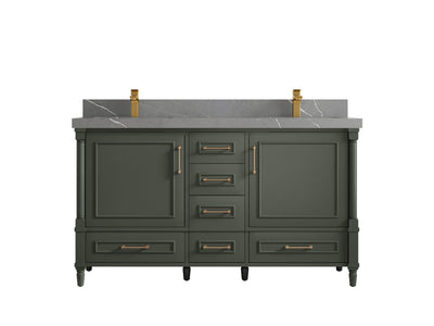 Aberdeen 60 in. W x 22 in. D Double Sink Bathroom Vanity - Willow Bath and Vanity