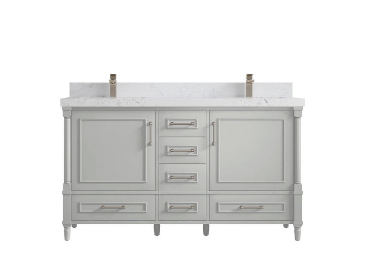 Aberdeen 60 in. W x 22 in. D Double Sink Bathroom Vanity - photo 28