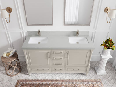 Aberdeen 60 in. W x 22 in. D Double Sink Bathroom Vanity - Willow Bath and Vanity