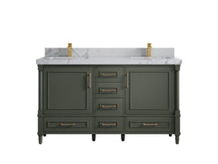 Aberdeen 60 in. W x 22 in. D Double Sink Bathroom Vanity - photo 40