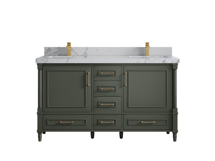 Aberdeen 60 in. W x 22 in. D Double Sink Bathroom Vanity - photo 40