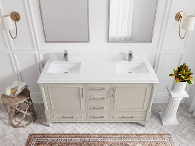 Aberdeen 60 in. W x 22 in. D Double Sink Bathroom Vanity - Willow Bath and Vanity