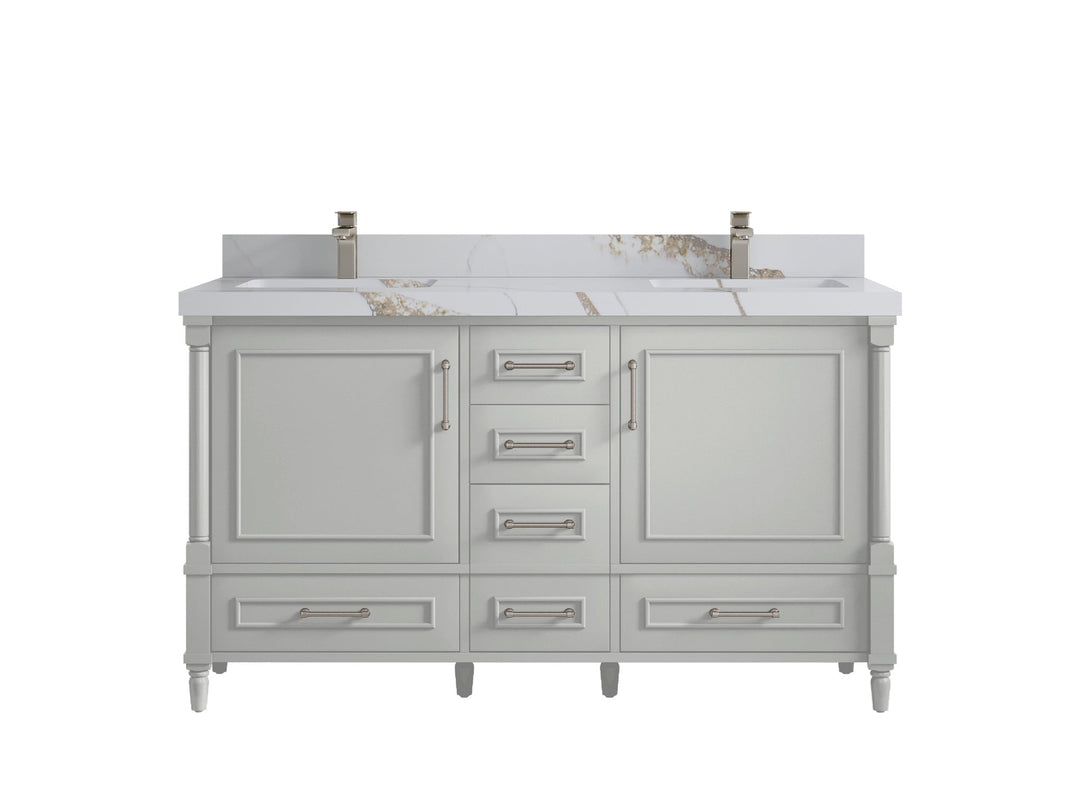 Aberdeen 60 in. W x 22 in. D Double Sink Bathroom Vanity - Willow Bath and Vanity