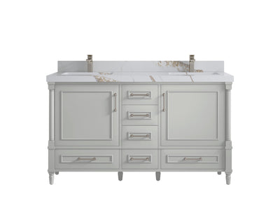 Aberdeen 60 in. W x 22 in. D Double Sink Bathroom Vanity - Willow Bath and Vanity