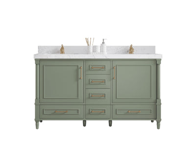 Aberdeen 60 in. W x 22 in. D Double Sink Bathroom Vanity - Willow Bath and Vanity