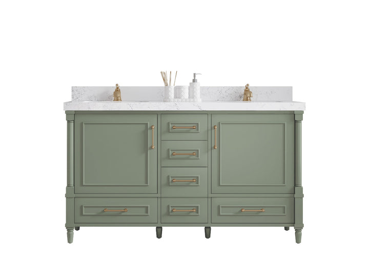 Aberdeen 60 in. W x 22 in. D Double Sink Bathroom Vanity - photo 1