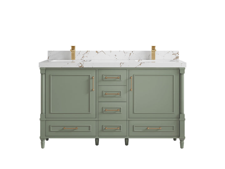 Aberdeen 60 in. W x 22 in. D Double Sink Bathroom Vanity - photo 34
