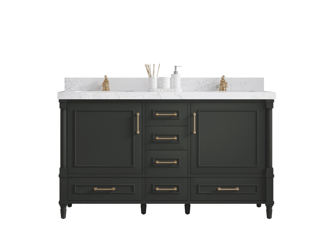 Aberdeen 60 in. W x 22 in. D Double Sink Bathroom Vanity - Willow Bath and Vanity