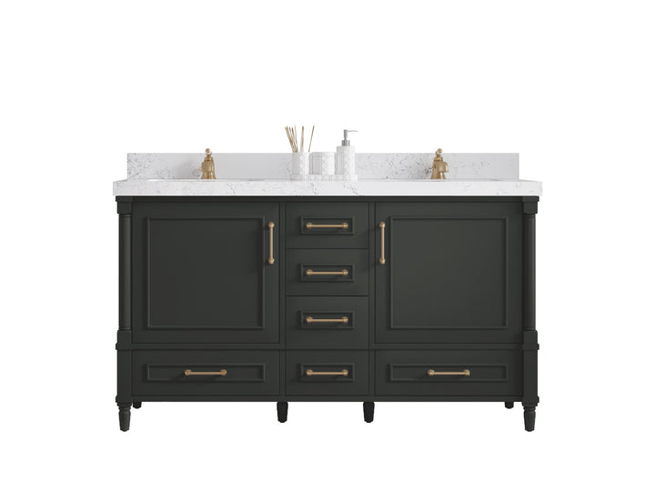 Aberdeen 60 in. W x 22 in. D Double Sink Bathroom Vanity - photo 1