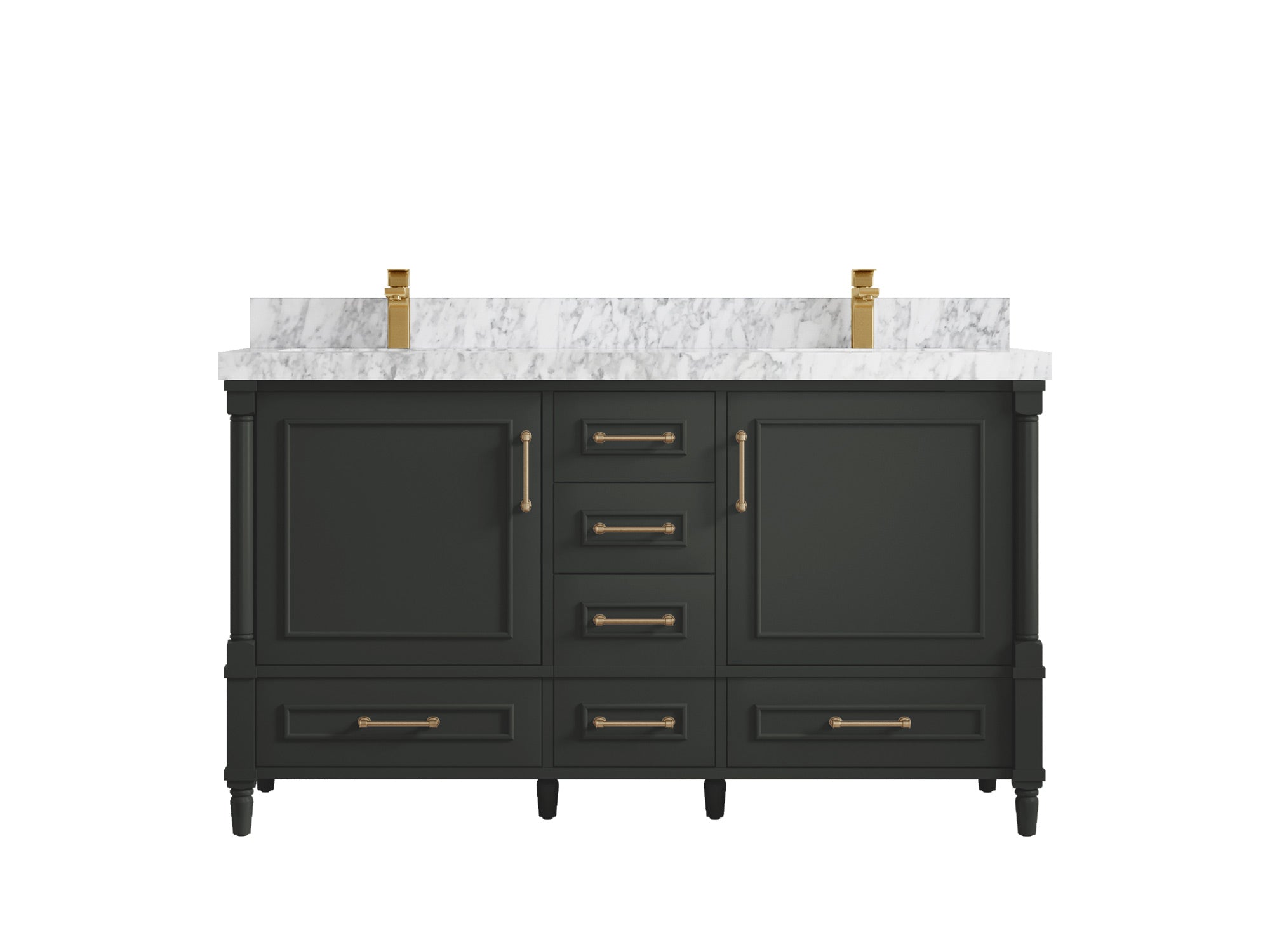 Aberdeen 60 in. W x 22 in. D Double Sink Bathroom Vanity - Willow Bath and Vanity
