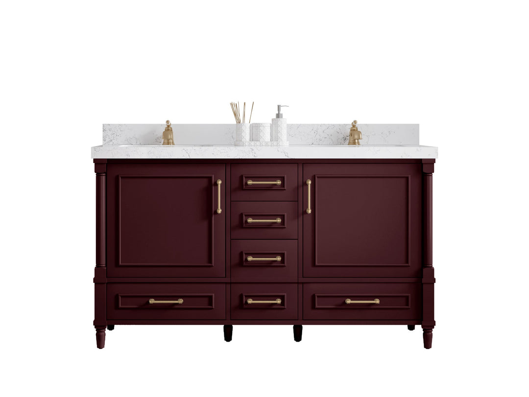 Aberdeen 60 in. W x 22 in. D Double Sink Bathroom Vanity - Willow Bath and Vanity