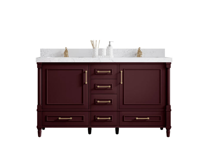 Aberdeen 60 in. W x 22 in. D Double Sink Bathroom Vanity - photo 1