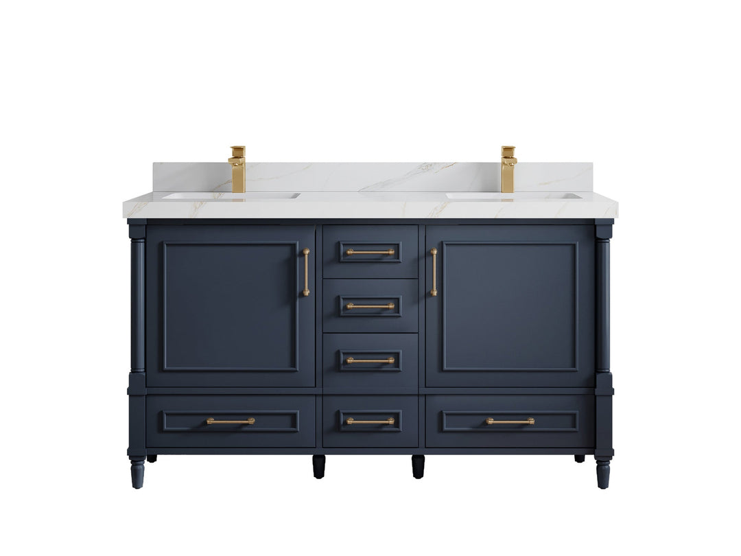 Aberdeen 60 in. W x 22 in. D Double Sink Bathroom Vanity - Willow Bath and Vanity