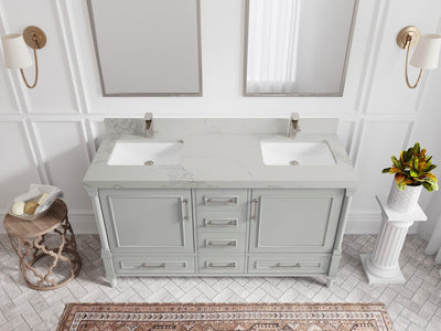 Aberdeen 60 in. W x 22 in. D Double Sink Bathroom Vanity - Willow Bath and Vanity