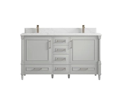 Aberdeen 60 in. W x 22 in. D Double Sink Bathroom Vanity - Willow Bath and Vanity