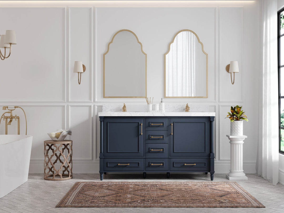 Aberdeen 60 in. W x 22 in. D Double Sink Bathroom Vanity - Willow Bath and Vanity