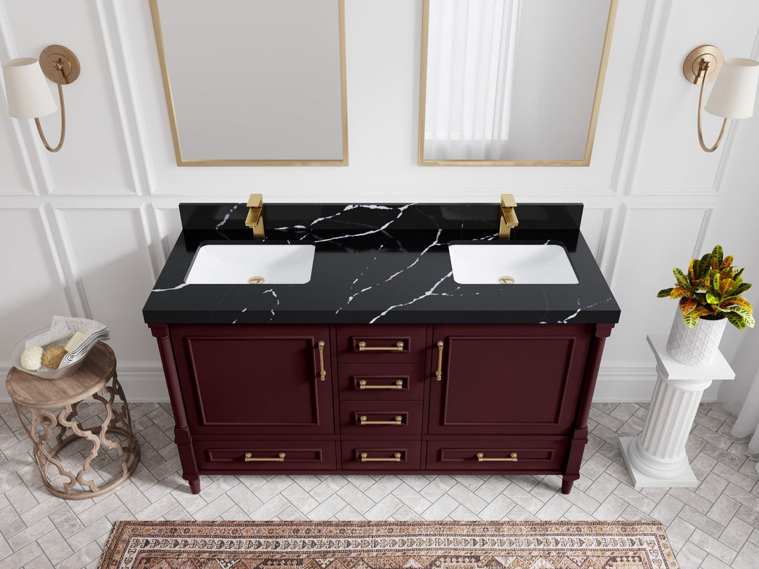 Aberdeen 60 in. W x 22 in. D Double Sink Bathroom Vanity - Willow Bath and Vanity