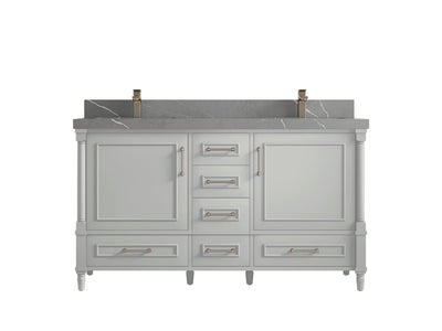 Aberdeen 60 in. W x 22 in. D Double Sink Bathroom Vanity - Willow Bath and Vanity