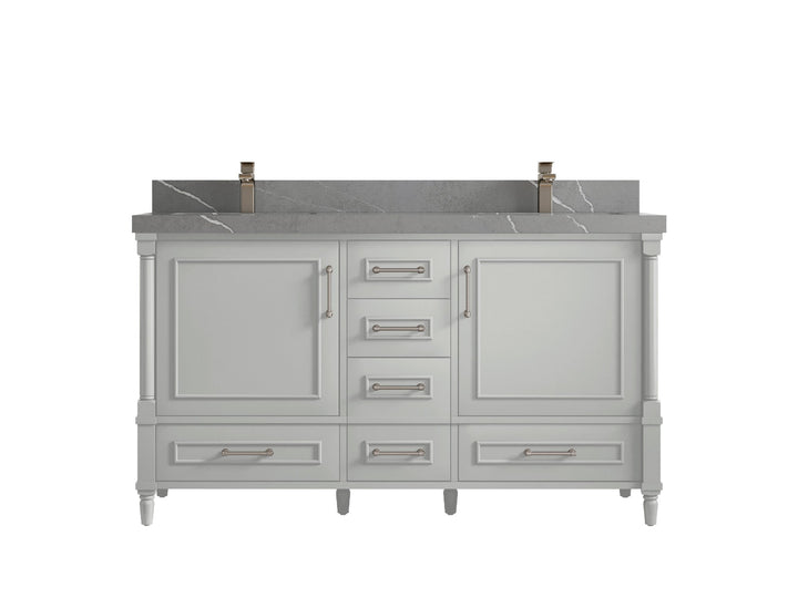 Aberdeen 60 in. W x 22 in. D Double Sink Bathroom Vanity - photo 32