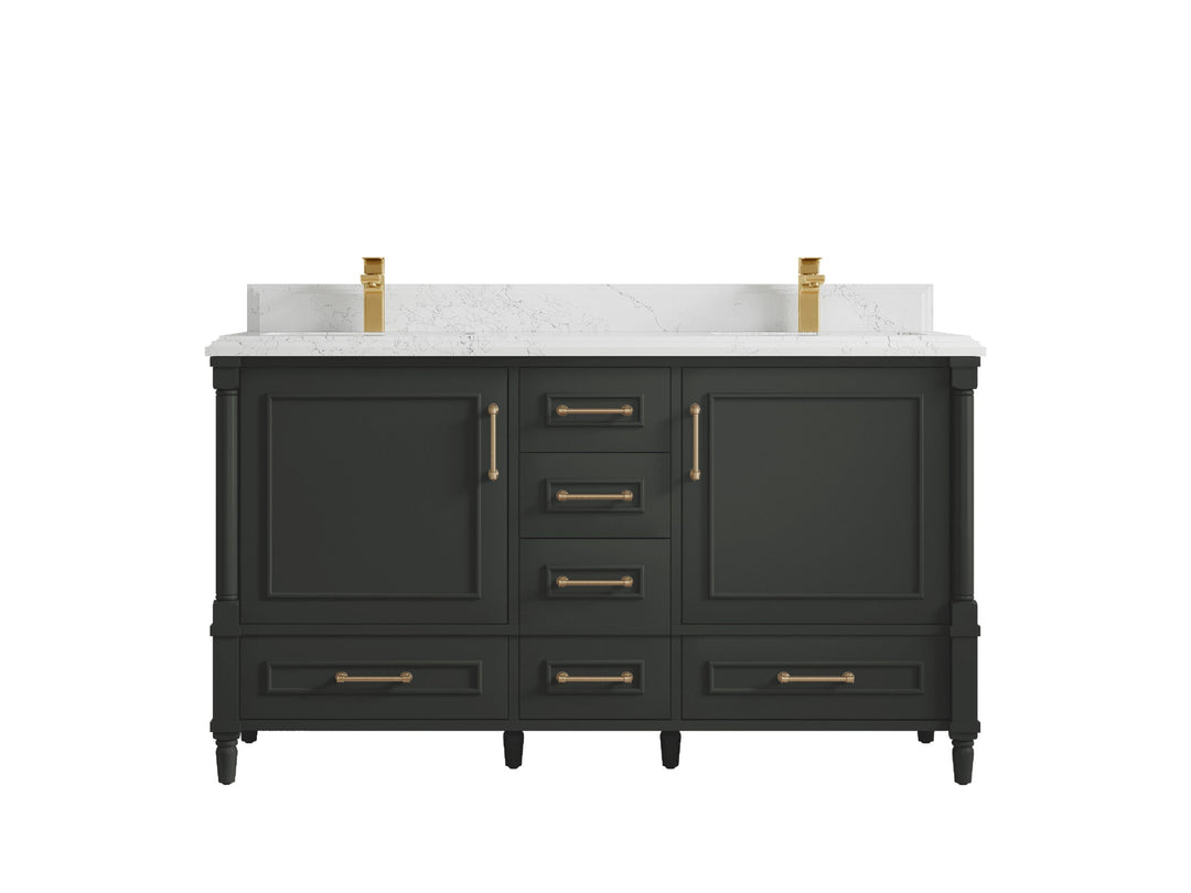 Aberdeen 60 in. W x 22 in. D Double Sink Bathroom Vanity - Willow Bath and Vanity