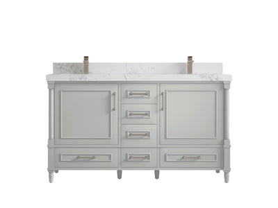 Aberdeen 60 in. W x 22 in. D Double Sink Bathroom Vanity - Willow Bath and Vanity